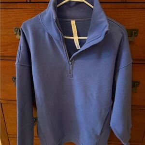 lululemon athletica Men's Periwinkle Half-Zip Sweatshirt